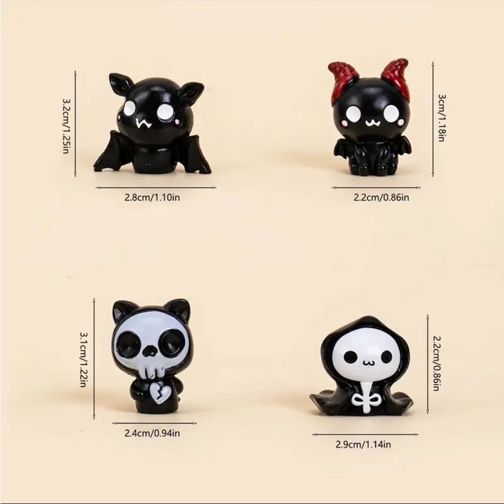 Halloween decor set of 4 figures - Picture 8 of 9